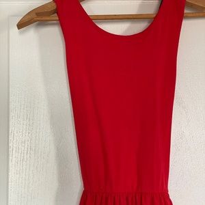 Red A-Line ASOS Midi Dress